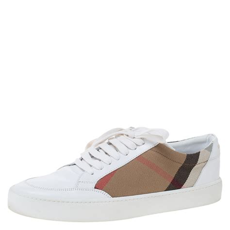 burberry white sneakers|padded classic burberry sneakers.